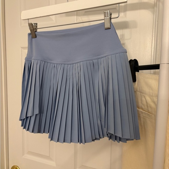 Aerie Highrise Light Blue Pleated Mini Tennis Skort Size Small - Picture 9 of 15